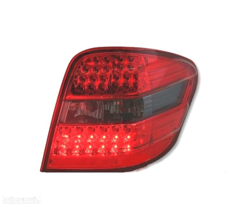 FAROLINS TRASEIROS LED MERCEDES ML W164 05-08 VERMELHO ESCURECIDOS - 2