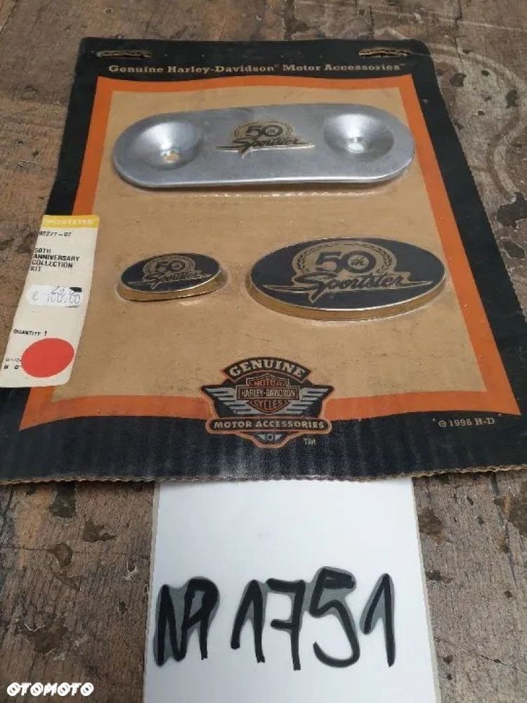 Emblemat logo Harley Davidson Sportster Anniversary 50th 92277-07 - 1
