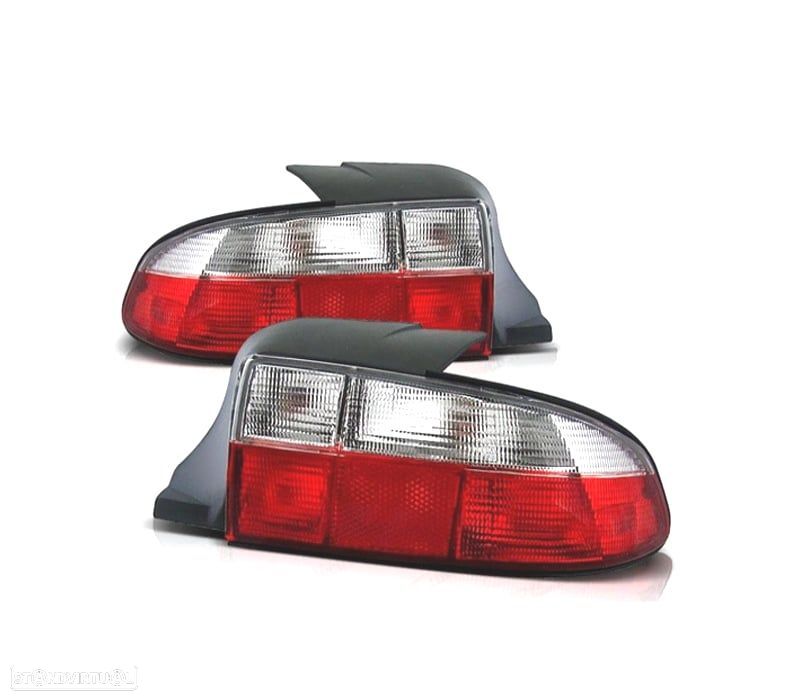 FAROLINS TRASEIRO BMW Z3 96-99 VERMELHO BRANCO - 1