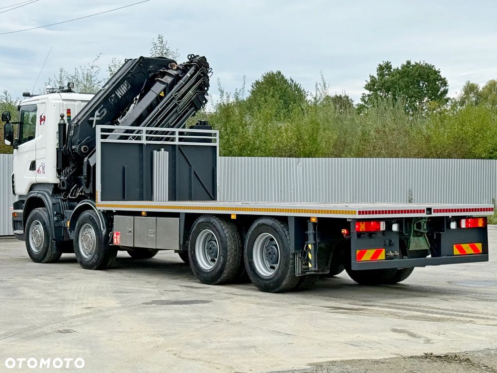Scania R 620 * PLATFORMA 6,45 m * HIAB 600 E - 9 + PILOT * 8x4 * STAN BDB - 6