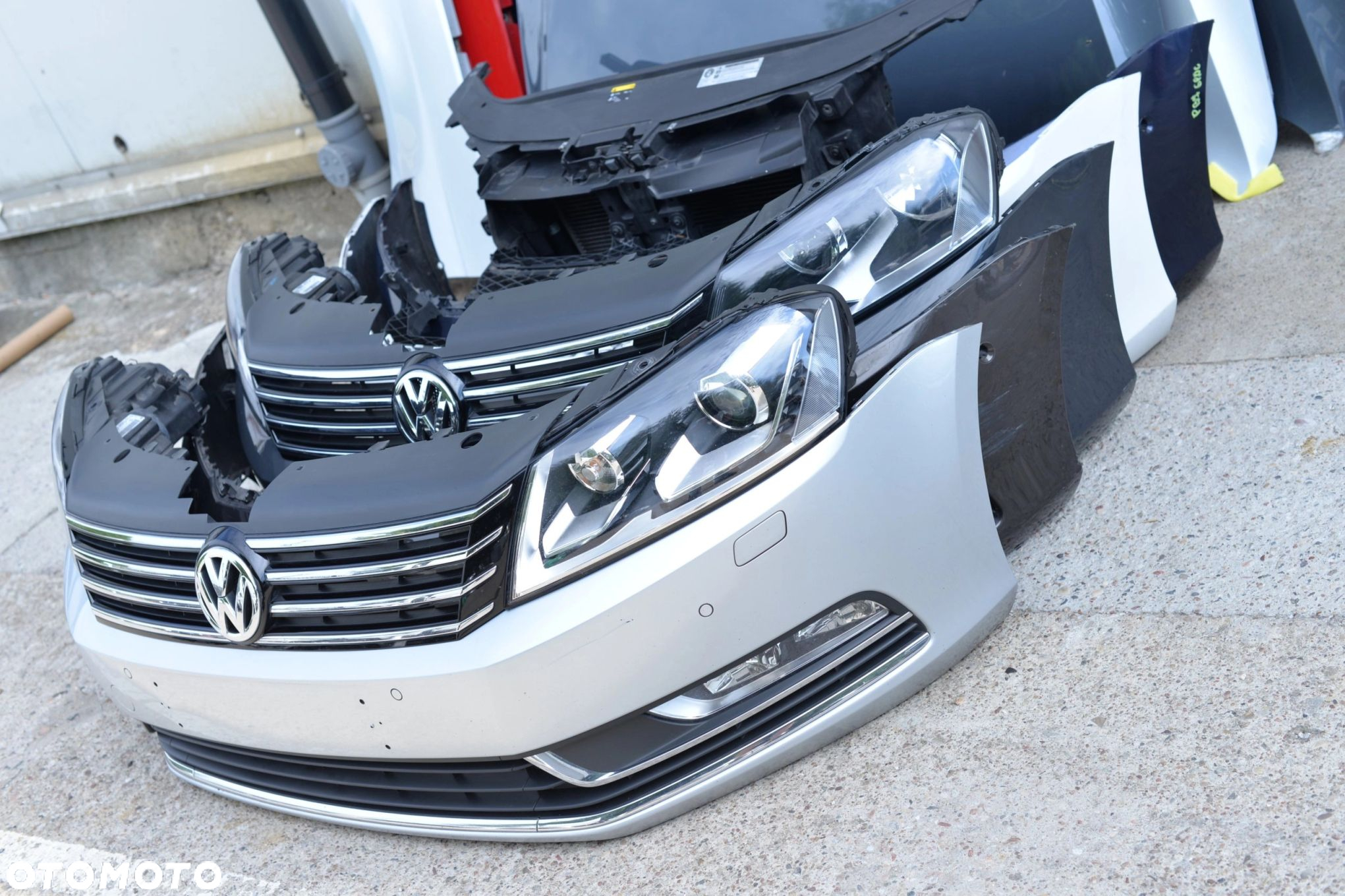 MASKA ZDERZAK GRILL BŁOTNIK LAMPA H7 XENON PAS BELKA VW PASSAT B7 2010-2015 - 6