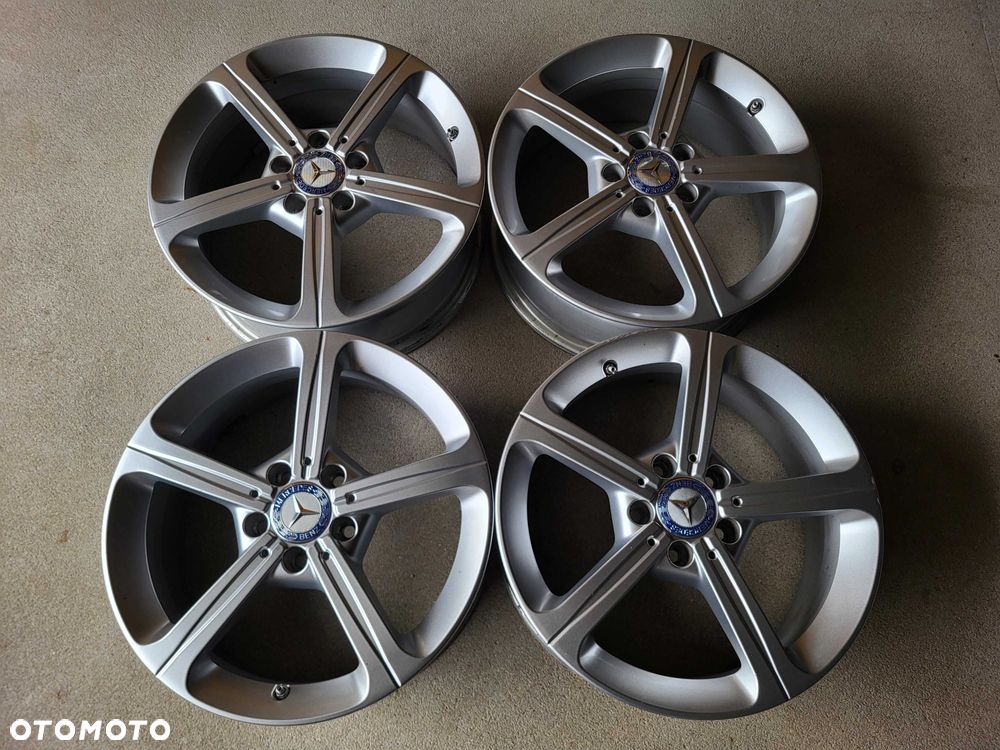 [761] Felgi aluminiowe Oryginał MERCEDES 17 Cali 5x112 ET44 +Czujniki - 2