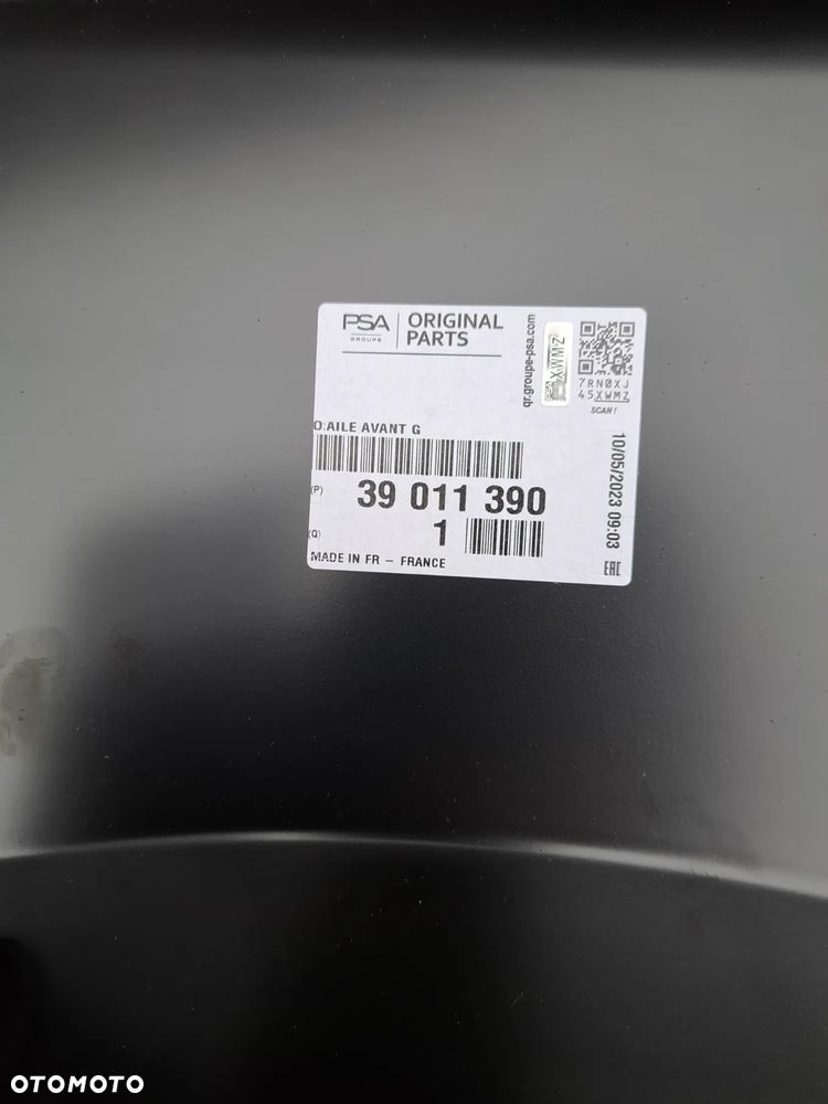 Błotnik przedni lewy Opel Astra K V 5 39011390 Błotnik lewy przód przedni Opel Astra K 5 V 39011390 - 7