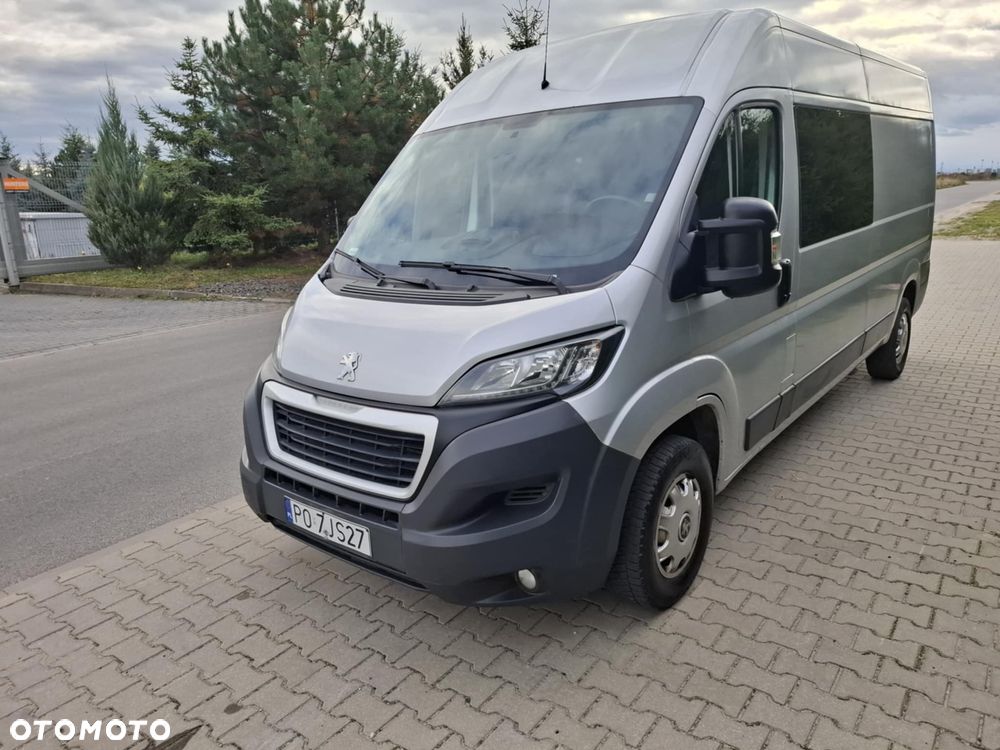Peugeot BOXER 2.2 150 KM L3 H2 BRYGADÓWKA 7 OSÓB LEDY KLIMA TEMPOMAT HAK - 7
