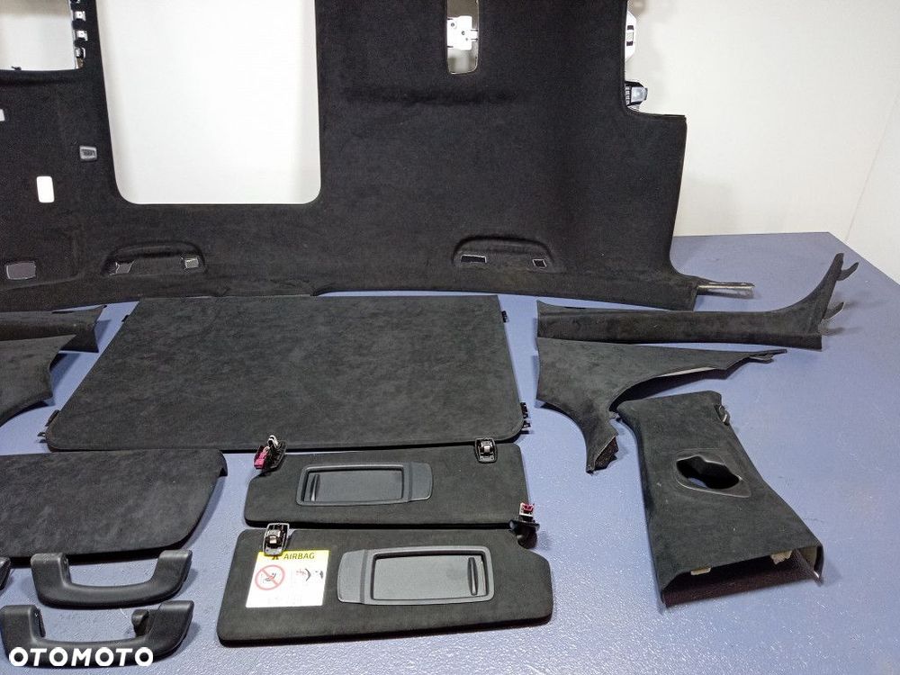 BMW 5 G30 PODSUFITKA CZARNA ALCANTARA SZYBERDACH - 3