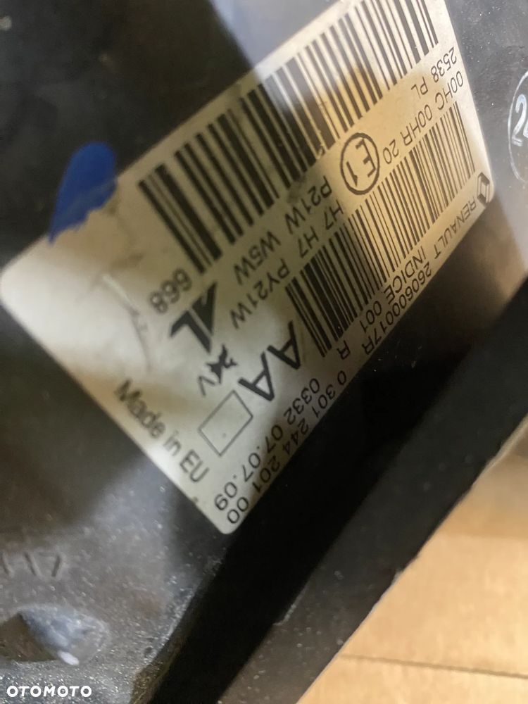 lampa megane III lewa eu cała ze ślizgiem - 4