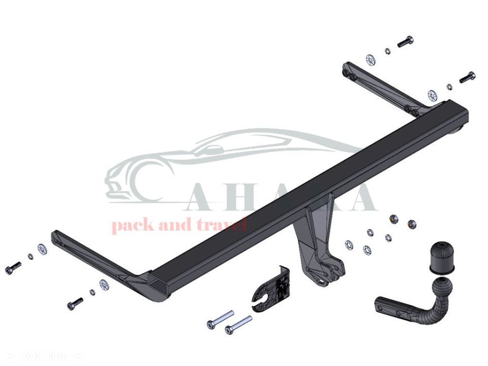 Hak Holowniczy Odkręcany Do Skoda Rapid Spaceback Kombi 2013-2015 - 3