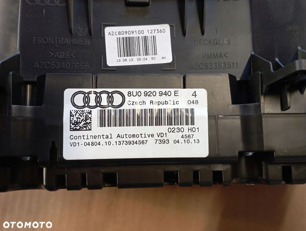 AUDI Q3 LICZNIK PRĘDKOŚCIOMIERZ ZEGARY 8U0920940E EUROPA - 4