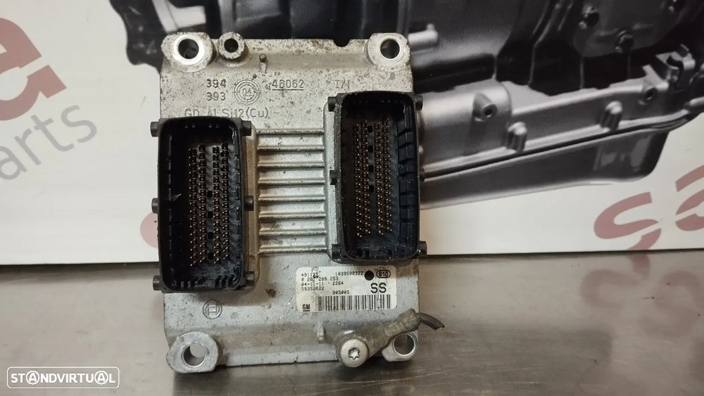 CENTRALINA DO MOTOR / ECU OPEL CORSA C 1.2 16V REF. 0261208253 55352622