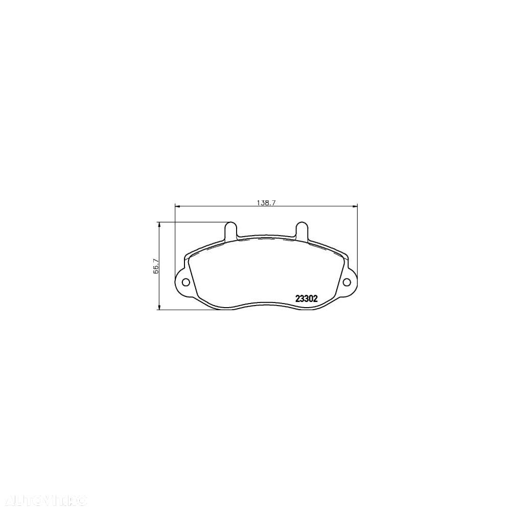Placute frana fata Opel Movano Autobasculanta (H9), 01.1999-, marca SRLine S70-0377 - 1
