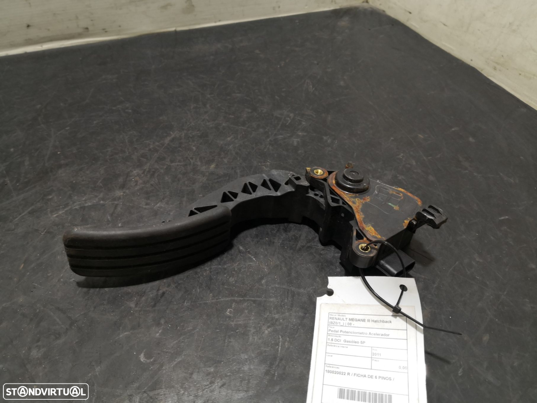 Pedal Potenciometro Acelerador Renault Megane Iii Hatchback (Bz0/1_) - 3