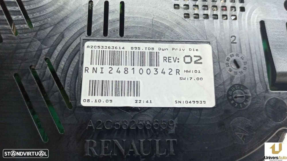 QUADRANTE RENAULT MEGANE III BERLINA 5 P DYNAMIQUE - 3