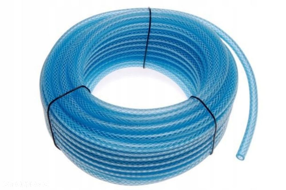 wąż wężyk paliwa 5mm grubości 50 cm oplatany ogar jawa jawka kaczka mustang - 1