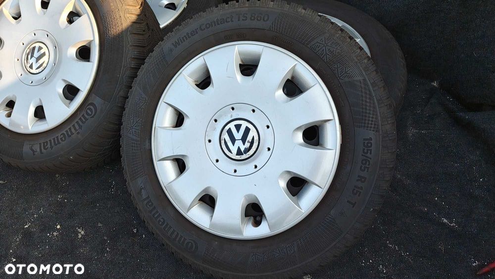 Koła Zimowe Golf Touran Caddy Audi A3 A4 Octavia Leon 195/65/15 Continental 5x112 NR 1540