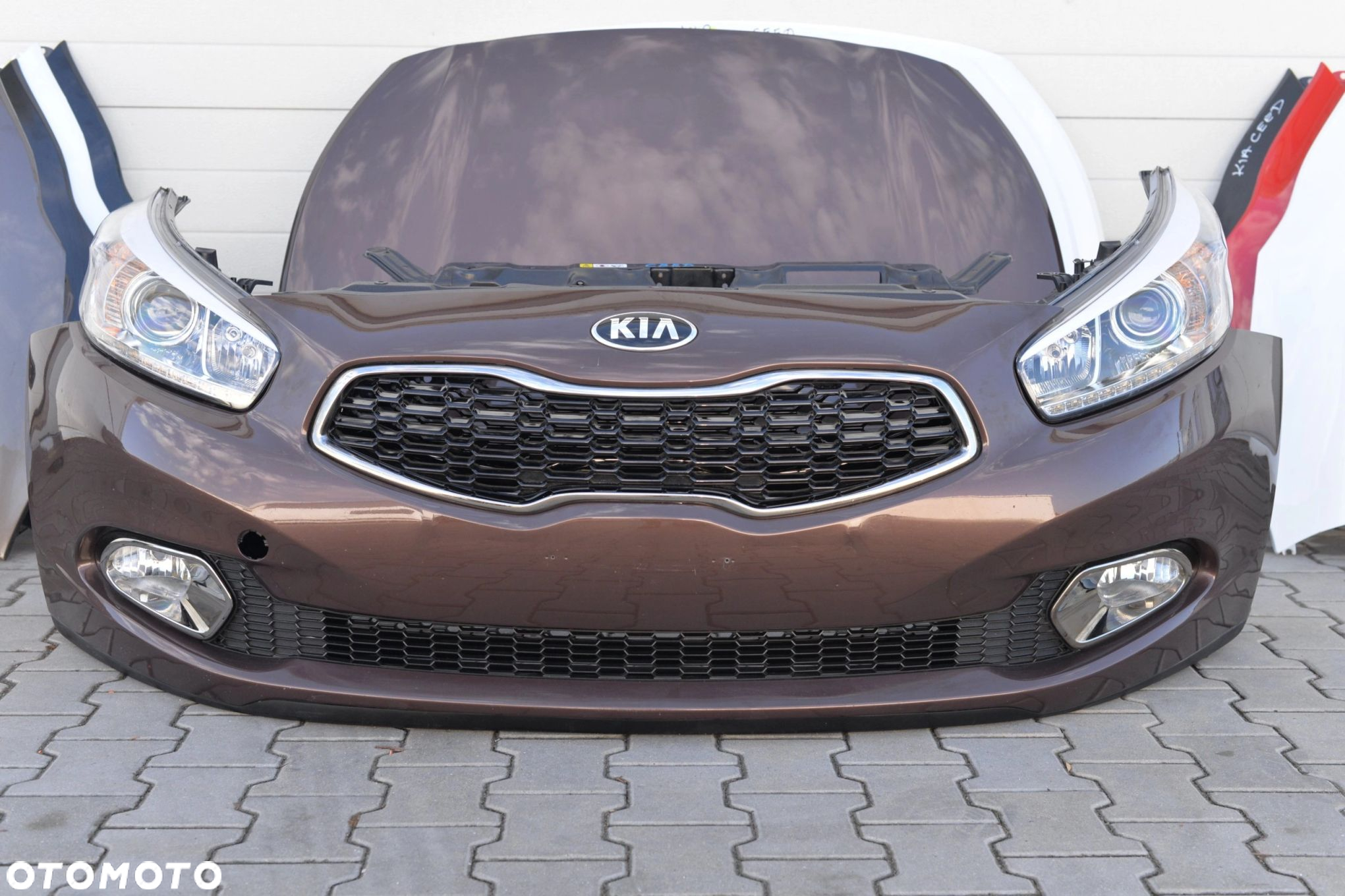 MASKA ZDERZAK GRILL BŁOTNIK PAS LAMPA H7 XENON BELKA KIA CEED 2 II 2012- - 4