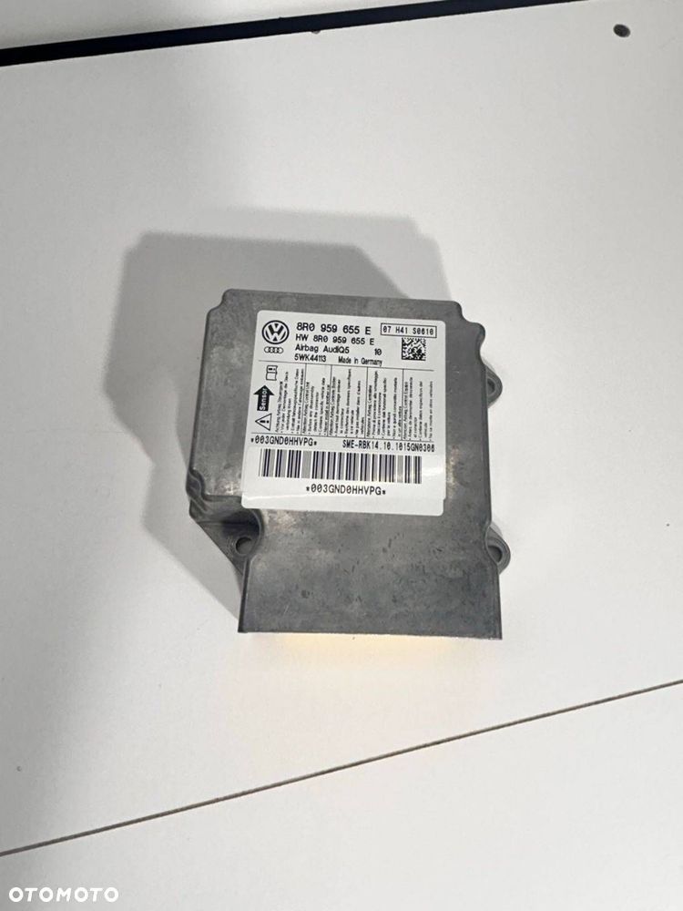 8R0 959 655 E Sterownik / Moduł Airbag Audi Q5 SQ5 2011 - 1