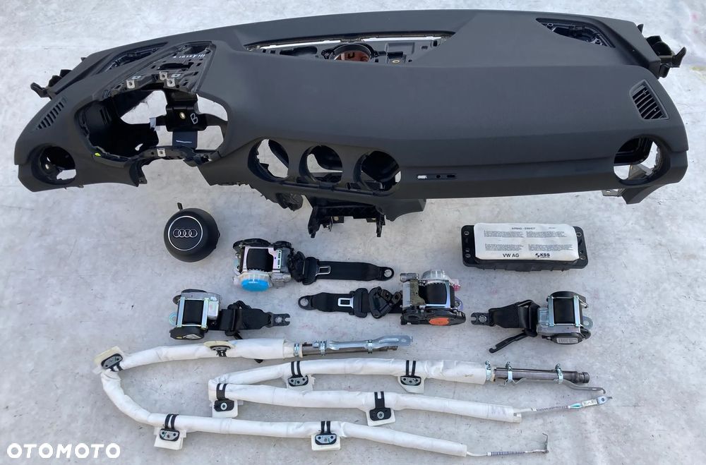 AUDI TT 8S TTS TTRS COUPE CABRIO ROADSTER DESKA KONSOLA KOKPIT PULPIT PÓŁKA PARAPET PODUSZKI POWIETRZNE KIEROWCY PASAŻERA PODUSZKA POWIETRZNA AIRBAG SRS PODUSZKA POWIETRZNA KIEROWCY PASAŻERA PASY PAS wymiana od ręki Raz2 !!! - 2