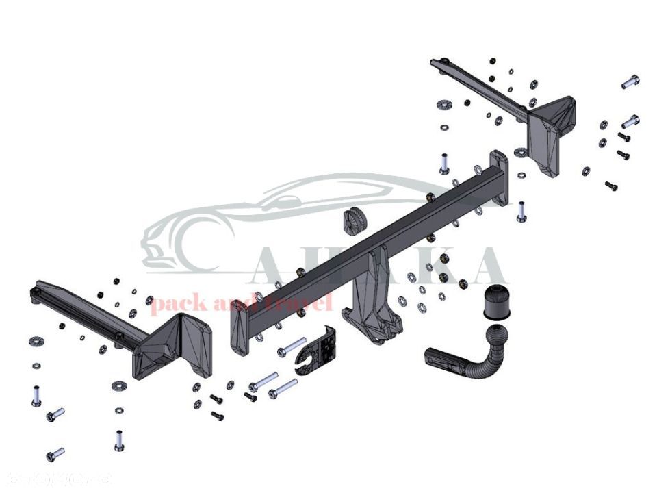 Hak Holowniczy Odkręcany Do Honda Civic Sedan 2012-2017 - 3