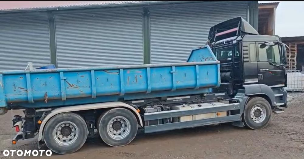 MAN TGS 26.440 6x4 – Meiller z systemem HDS (roll-off) + Kontener + Przyczepa – Euro 5 - 5