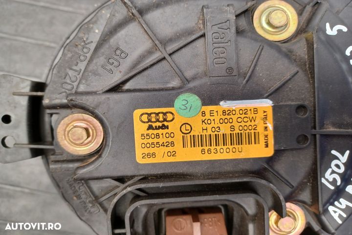 Ventilator aeroterma 8E1820021B 8E1820021B Audi A4 B7 [2004 - 2008] A - 3