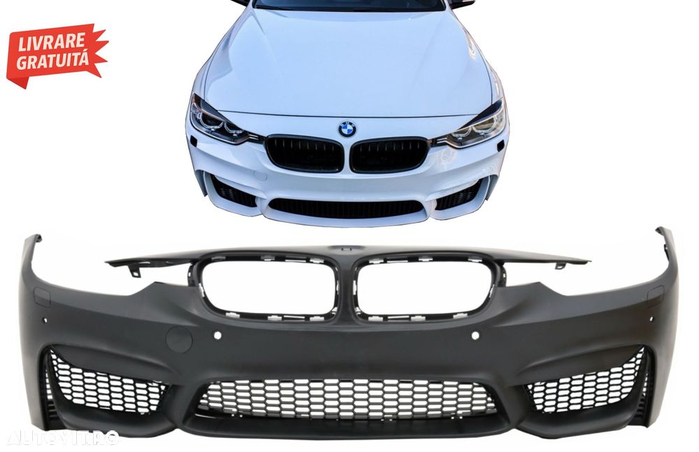 Bara Fata BMW Seria 3 F30 F31 Non LCI LCI (2011-2018) M3 Sport EVO Design- livrare gratuita - 10