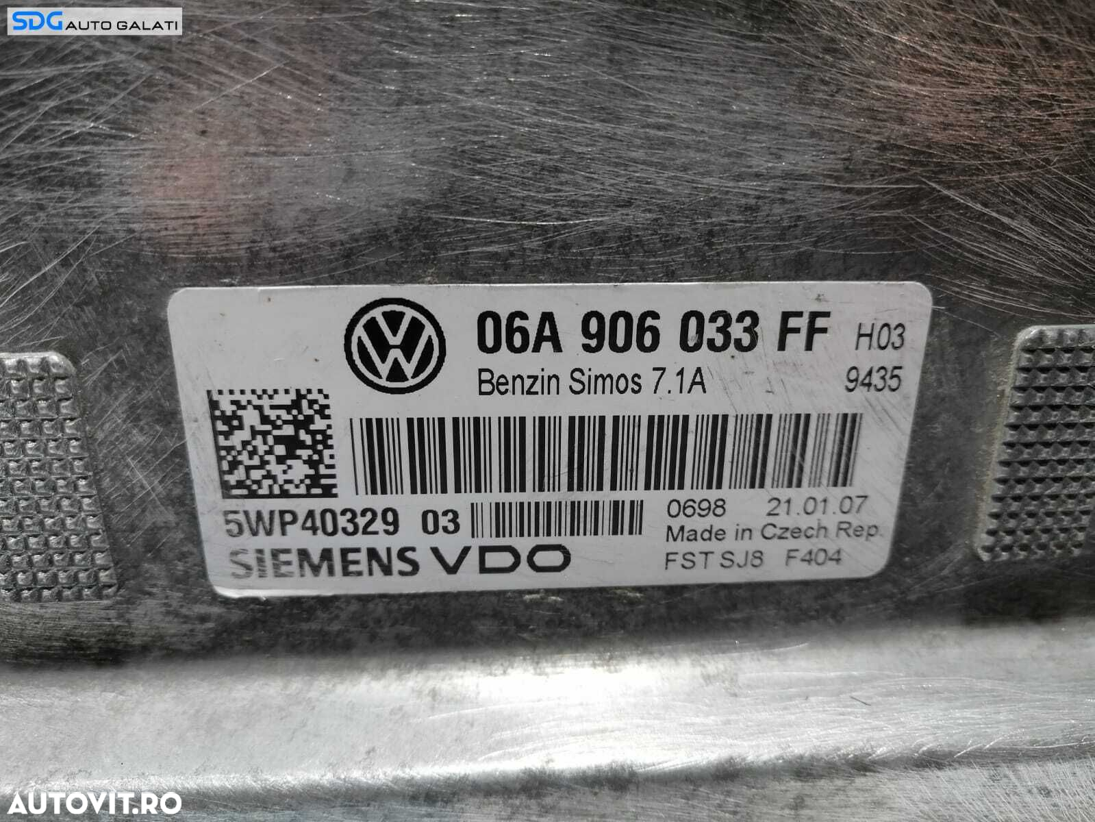 ECU Calculator Motor Seat Leon 1P 1.6 BSE 2006 - 2013 Cod 06A906033FF 5WP40329 - 2