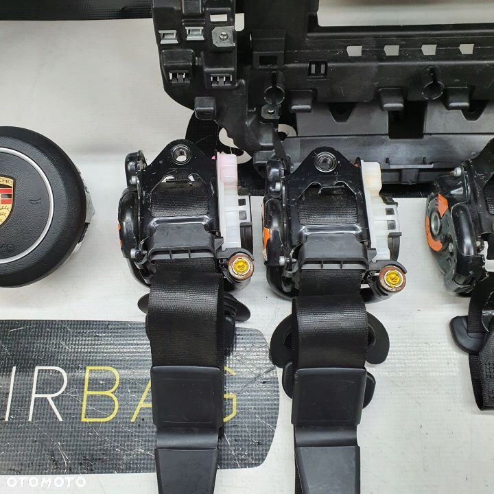 PORSCHE MACAN DESKA ROZDZIELCZA KONSOLA KOKPIT PULPIT PODUSZKI AIRBAG AIR BAG PASY KIT SET - 12