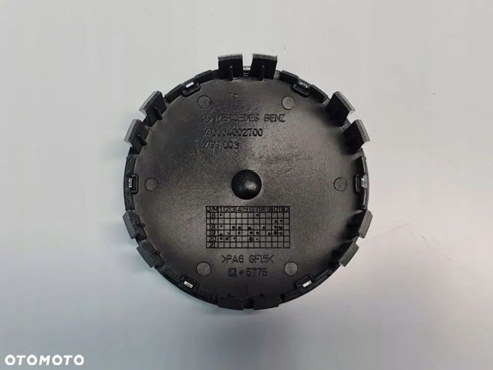 NOWY ORYGINALNY DEKIELEK KAPSEL MERCEDES AMG czarny połysk 75mm - 5
