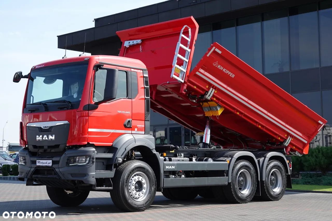 MAN TGS 33.440 / 6X4 / WYMIEŃ SWÓJ STARY NA NOWY / WYWROTKA 3 STRONNA / HYDROBURTA / BORDMATIC / KH-KIPPER / FABRYCZNIE NOWY / DOSTĘPNY OD RĘKI - 1