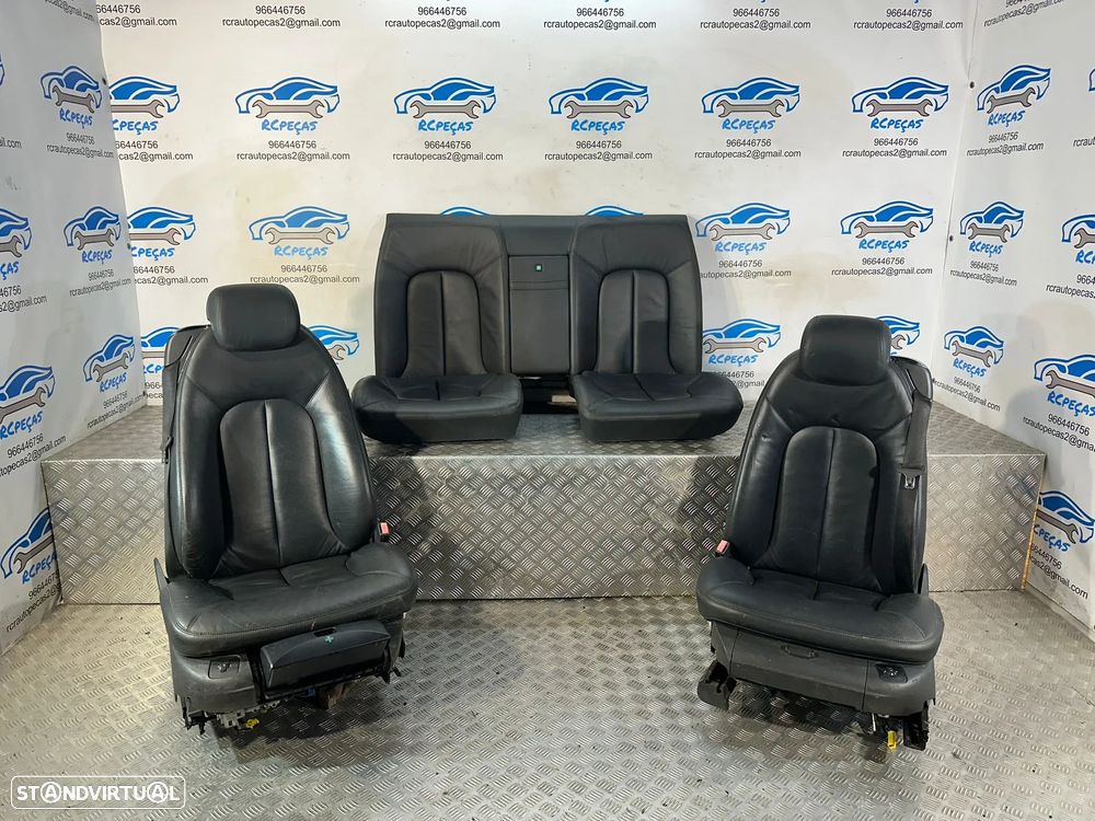 Conjunto Bancos Pele Frontais Frente Tras Traseiros Mercedes Benz CL W215 Eletricos - 1