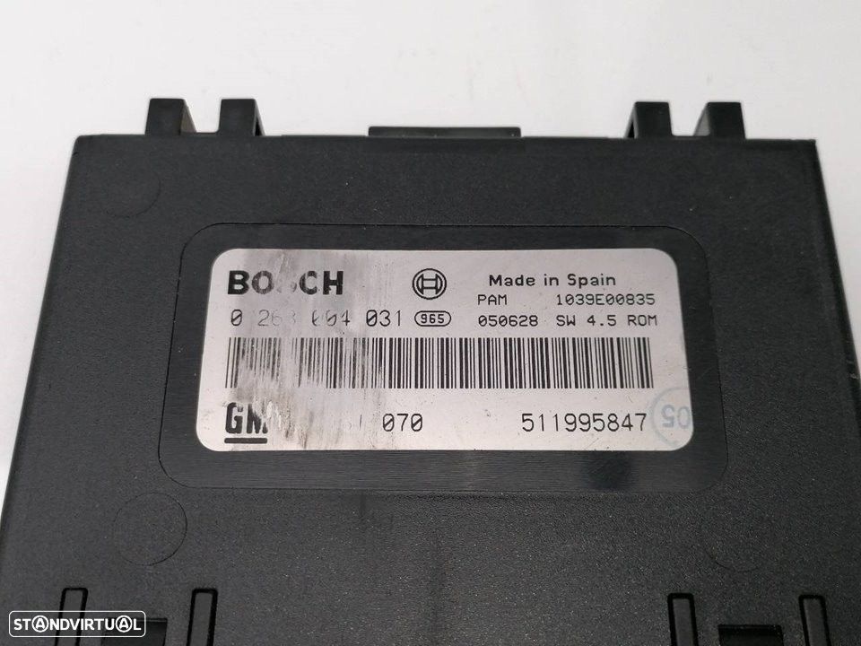 MODULO ELECTRONICO OPEL ZAFIRA B 2005 -0263004031 4511995847 - 1