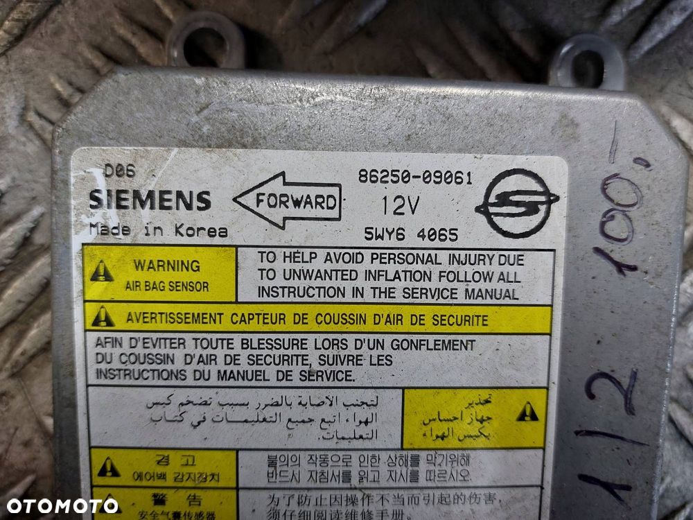 PODUSZKA AIRBAG KIEROWCY + MODUŁ AIRBAG SSANGYONG KYRON I 86250-09061 - 2