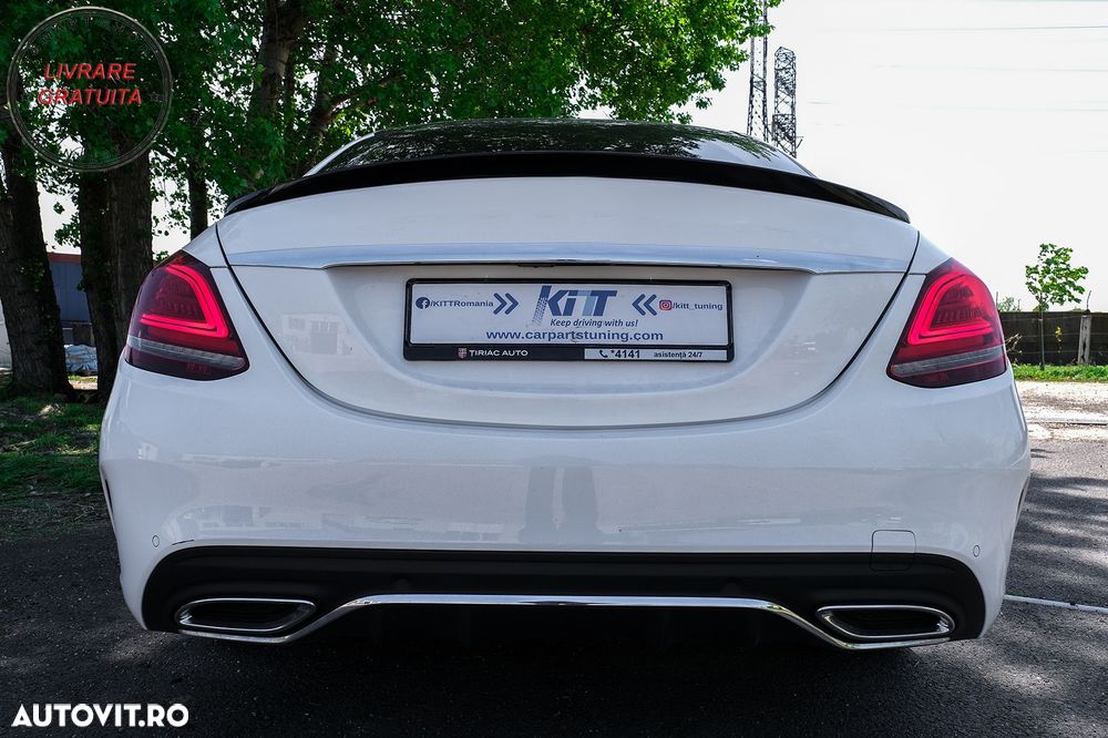 Eleron Portbagaj Mercedes C-Class W205 (2014-2020) Design Negru Lucios- livrare gratuita - 17