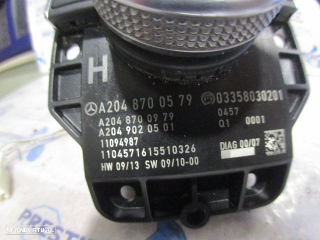 Interruptor A2048700579 A204870979 A2049020501 MERCEDES W204 S204 2010 C220cdi 170CV 5P PRETO RADIO GPS - 4