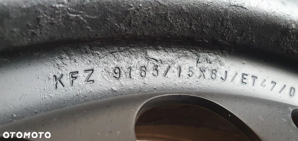 Felgi stalowe koła VW 5x112 6J ET47 16" R16 VW Caddy III 1K0601027C - 14
