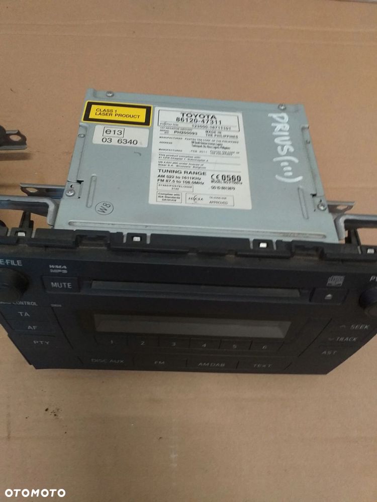 Toyota Prius III radio CD radioodtwarzacz 86120-47300 - 2