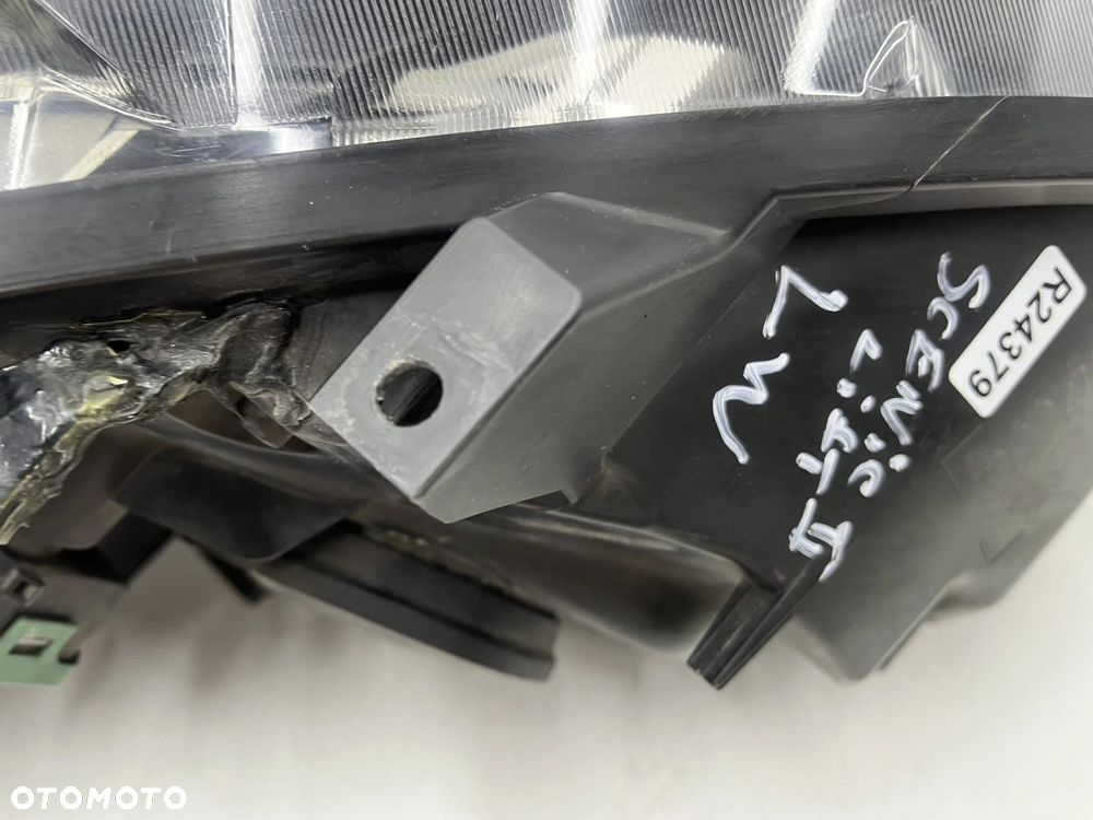 Lampa reflektor Renault Scenic 2 II Lift + Grand 06-09r. lewa przednia EU H7 soczewka lewy przód - 11