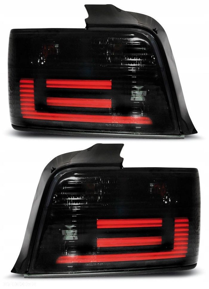 lampy tylne l+r diodowe tuning led smoke black bmw 3 e36 sedan 1990-1999 - 1