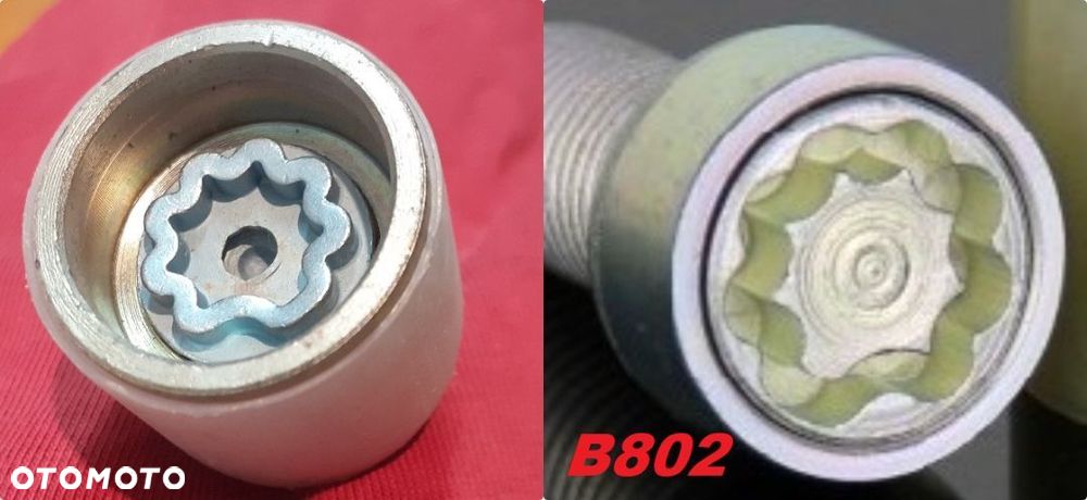 Nasadka zabezpieczająca Nakładka Adapter Złodziejka Do Śrub Audi (koniczynka) - 2