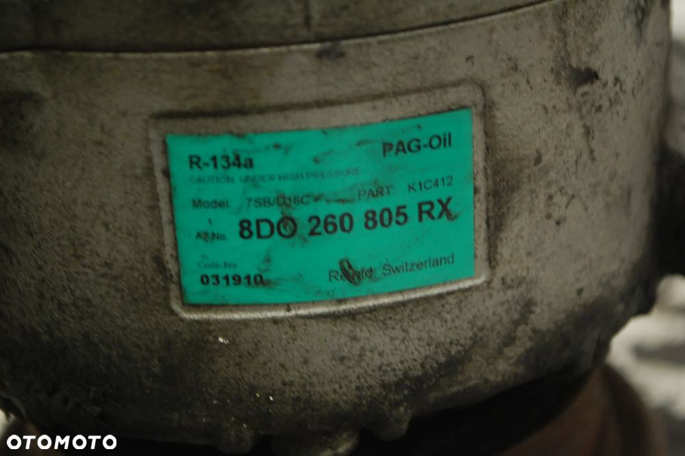 SPRĘŻARKA KOMPRESOR KLIMATYZACJI 8D0260805RX VW PASSAT B5 LIFT 1.9 TDI AUDI A6 - 5