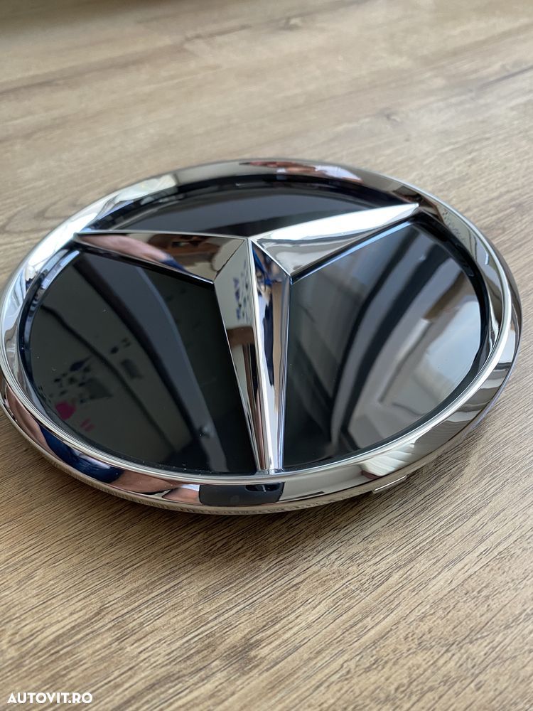 Emblema Semn Logo Stea Mercedes Grila Fata Radiator A B C E S Class - 8