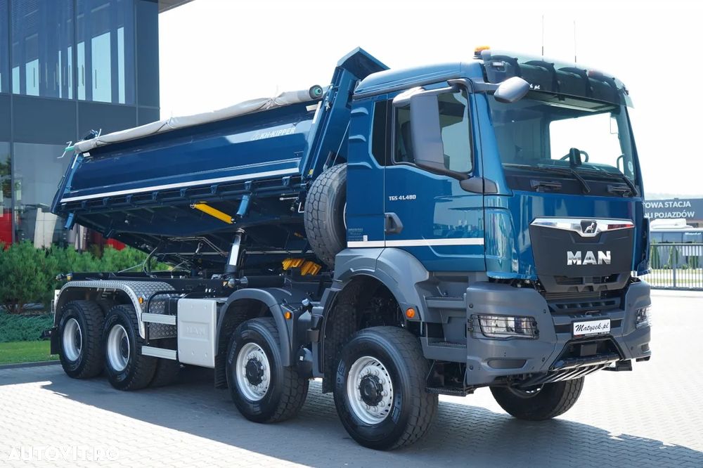 MAN TGS 41.480 / 8x8 / BASCULANĂ SPATE / MANUAL / NOU NOU / KH-KIPPER / - 11