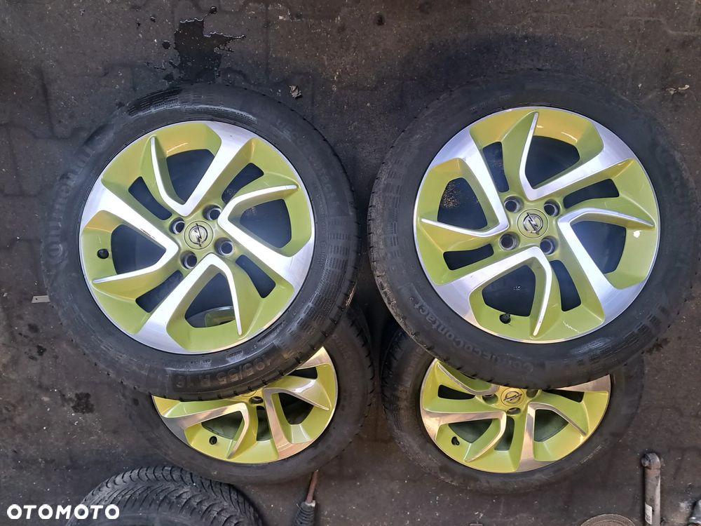 KOMPLET KÓŁ OPEL ADAM ZIELONE 195/55 16 6.5X16 IS40 - 1