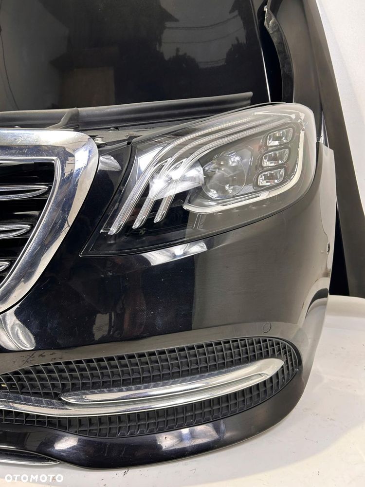 MERCEDES W222 LIFT PRZÓD ZDERZAK PAS LAMPY MASKA CHŁODNICE - 7