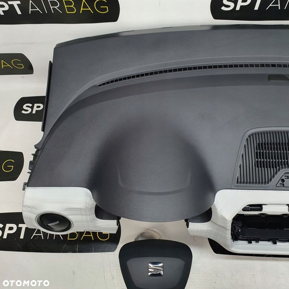 SEAT MII ELEKTRYK DESKA ROZDZIELCZA KONSOLA KOKPIT PULPIT PODUSZKI AIRBAG AIR BAG PASY KIT SET - 2