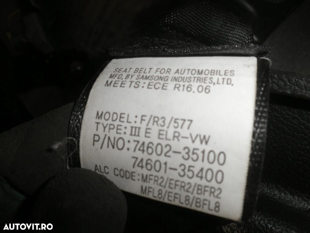 Centura stanga / dreapta fata Ssangyong Tivoli 74602-35100 74601-35100 - 8