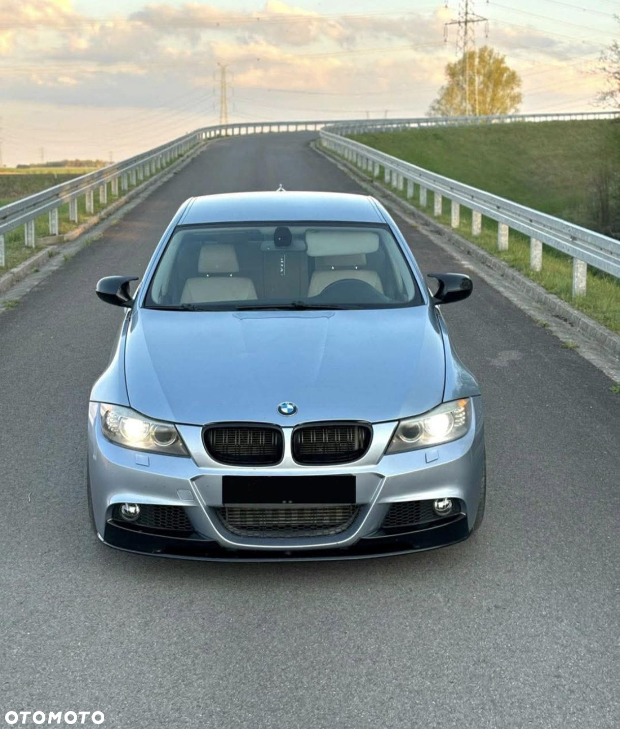 BMW E90 E91 LCI Przednia Dokładka Zderzaka Splitter Polift Czarny - 3