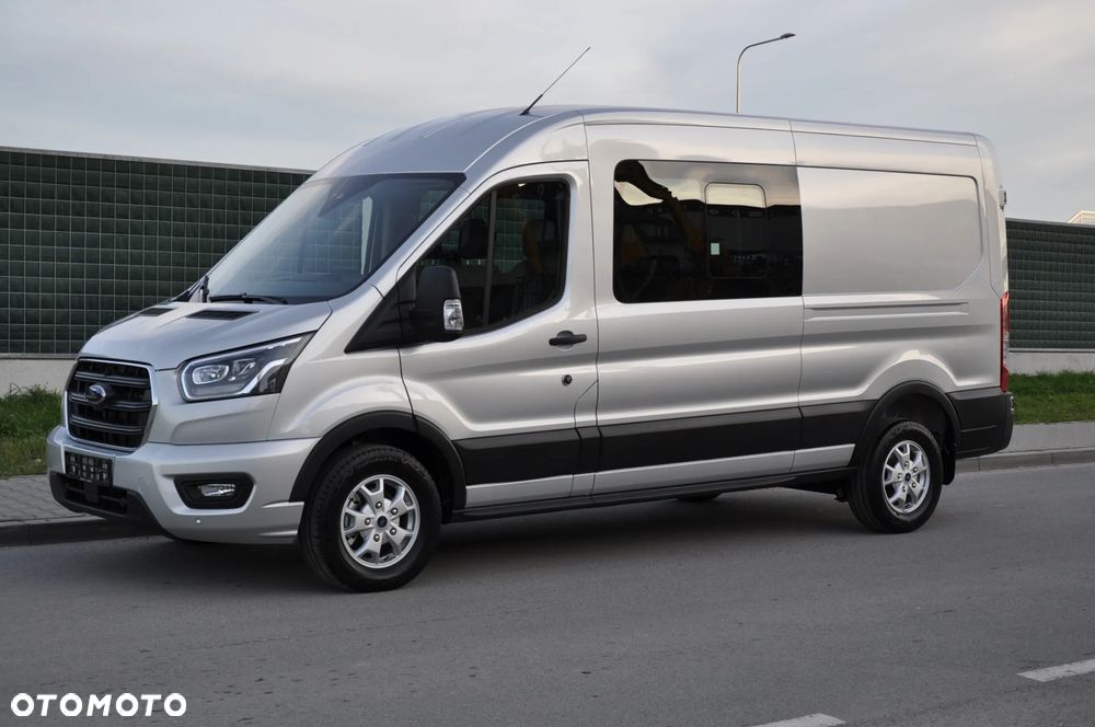 Ford TRANSIT DCIV MCA 2.0 New EcoBlue 170 KM A6 FWD Limited Brygadowy 6 osobowy 350 L3H2 Fabrycznie Nowy Dostępny od Ręki!!! - 1