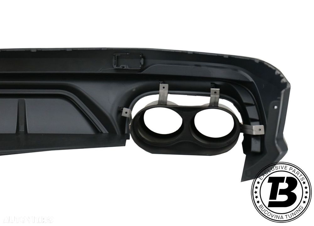 Difuzor Bara Spate cu Ornamente compatibil cu Audi Q5 FY SQ5 Design - 6