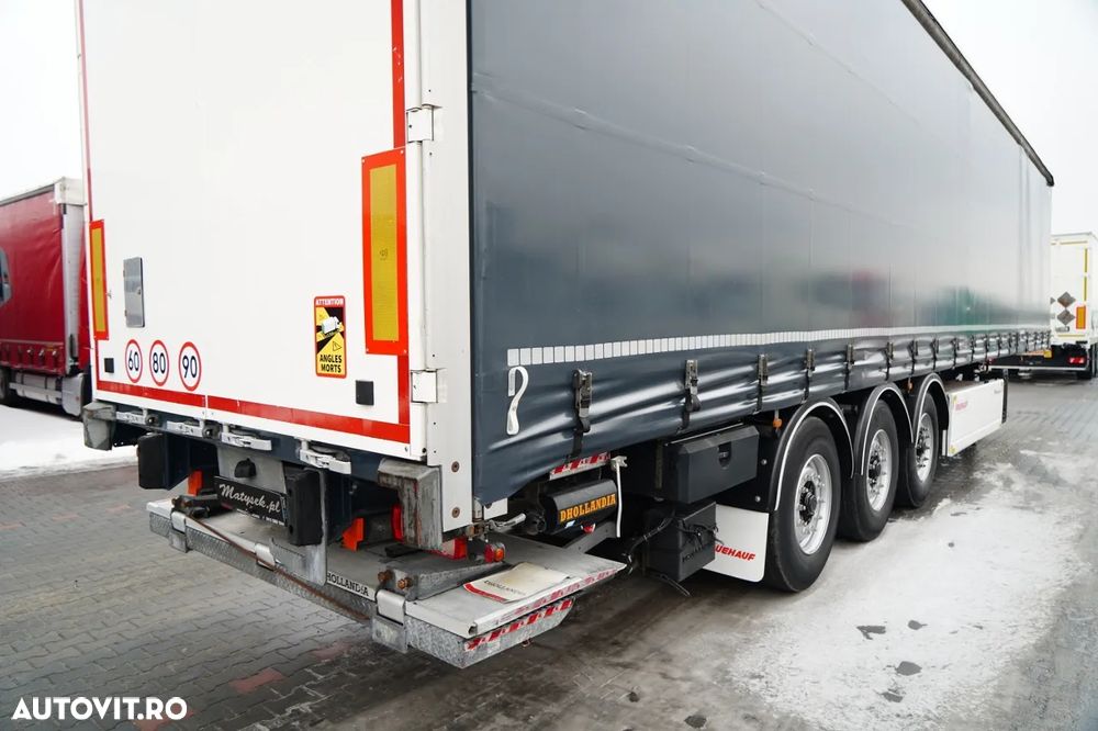Fruehauf CORTINĂ / STANDARD / LIFT 2.000 kg / PODEA PUTERNICĂ ȘI ȘIMPĂRȚI LATERALE / CONTENIER PENTRU PALEȚI - 13